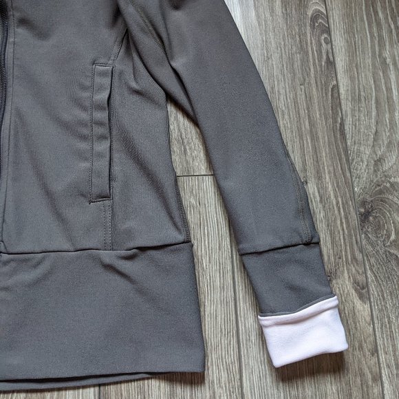 NWOT (XS) - NIKE Taupe Zip Up Track Jacket - Picture 2 of 8